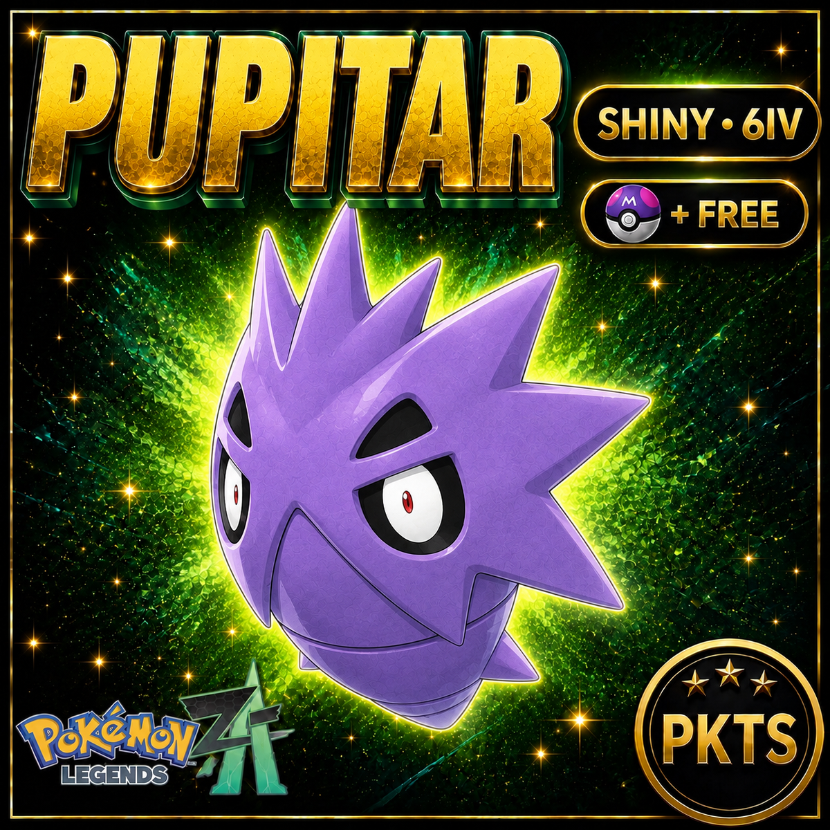 Shiny Pupitar — Pokémon Legends Z-A — PKTS product image