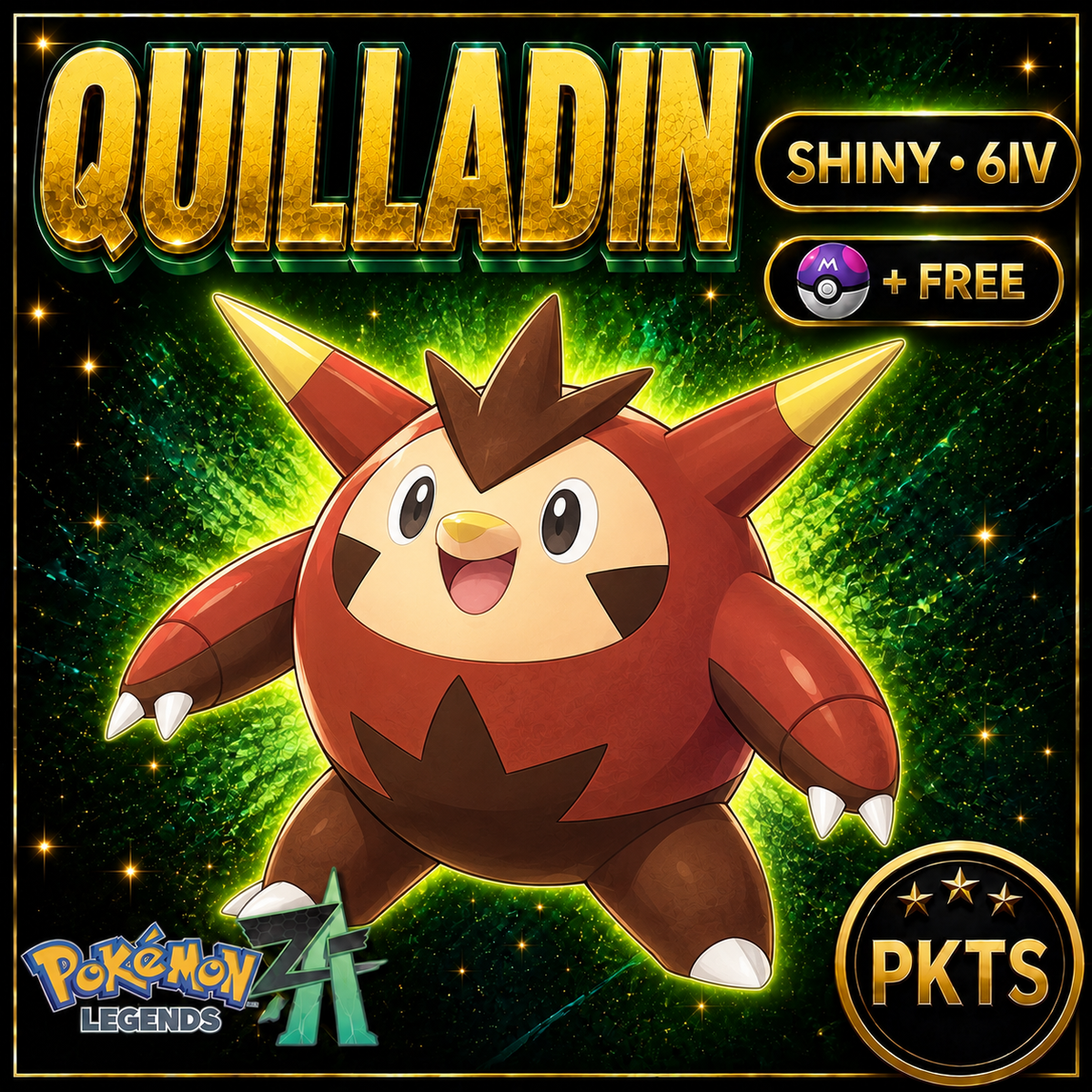 Shiny Quilladin — Pokémon Legends Z-A — PKTS product image