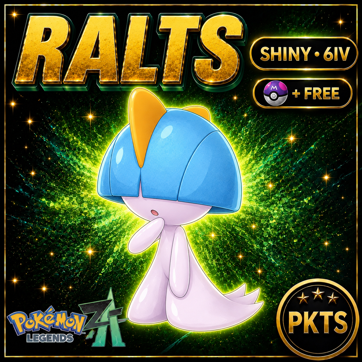 Shiny Ralts — Pokémon Legends Z-A — PKTS product image