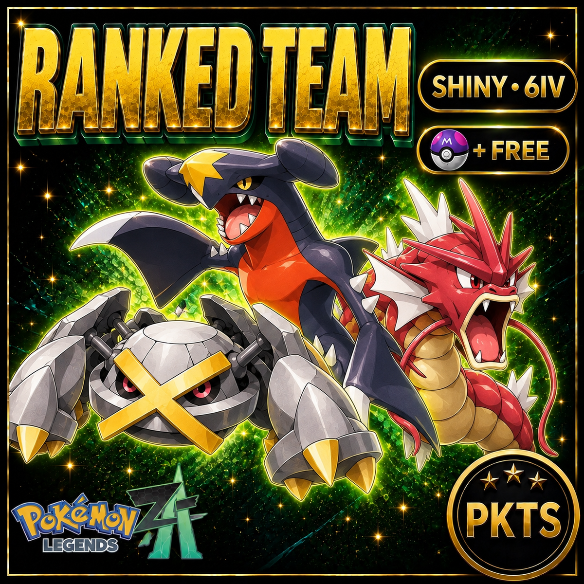 Shiny Ranked Team Bundle — Pokémon Legends Z-A — PKTS product image