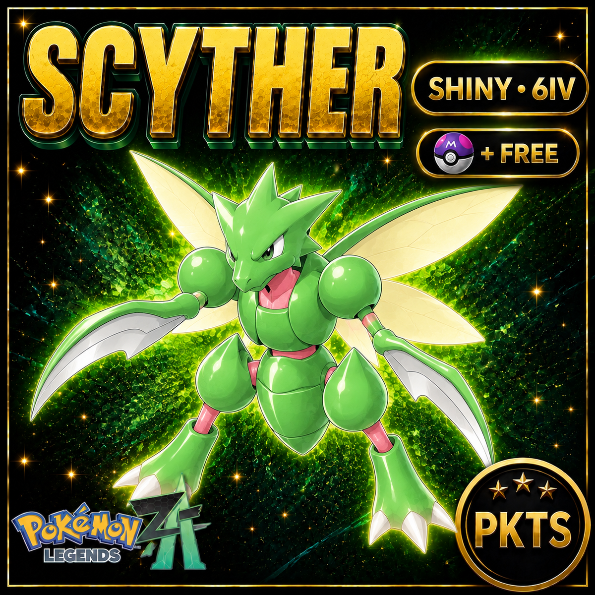 Shiny Scyther — Pokémon Legends Z-A — PKTS product image