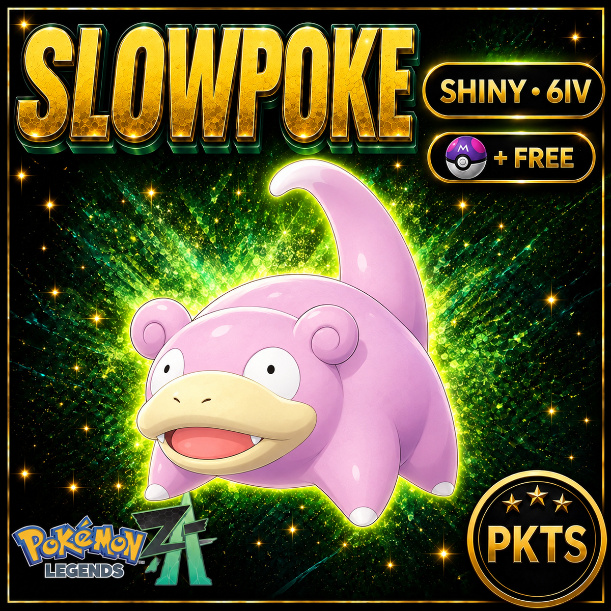 Shiny Slowpoke Kagawa Event 251024 — Pokémon Legends Z-A — PKTS product image