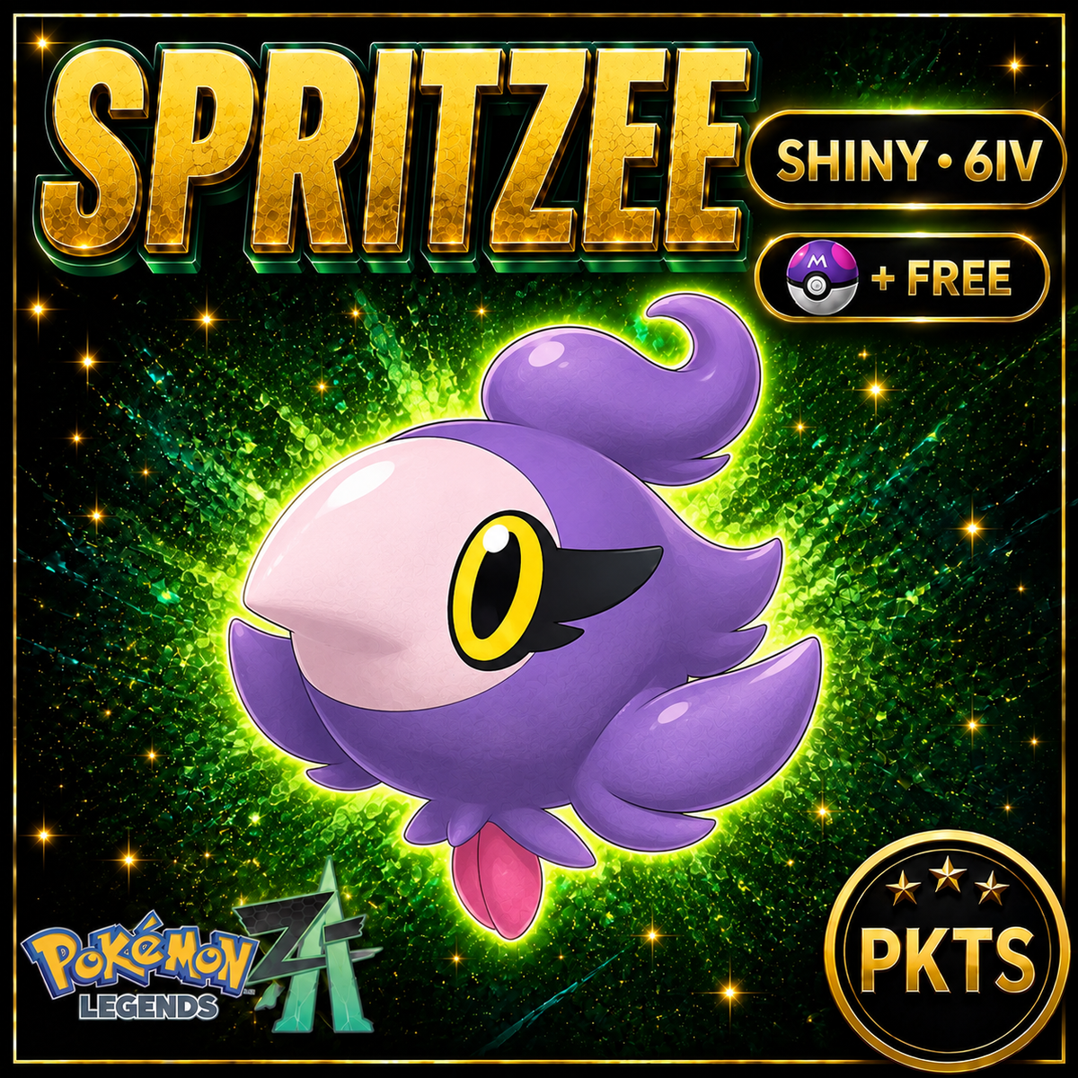 Shiny Spritzee — Pokémon Legends Z-A — PKTS product image