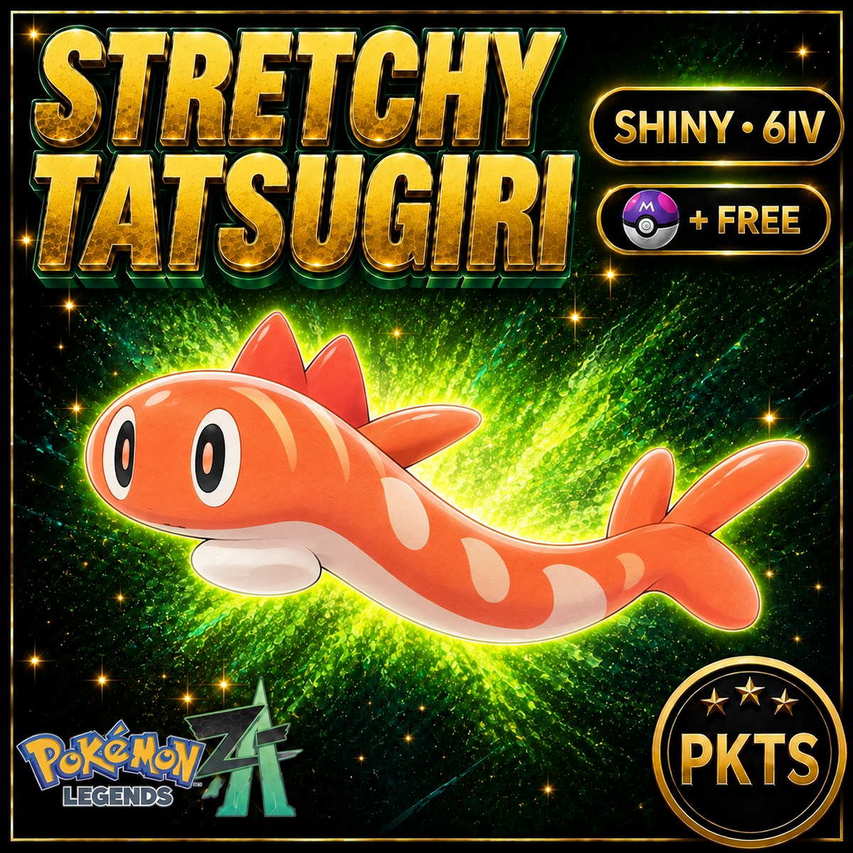 Shiny Stretchy Tatsugiri — Pokémon Legends Z-A — PKTS product image