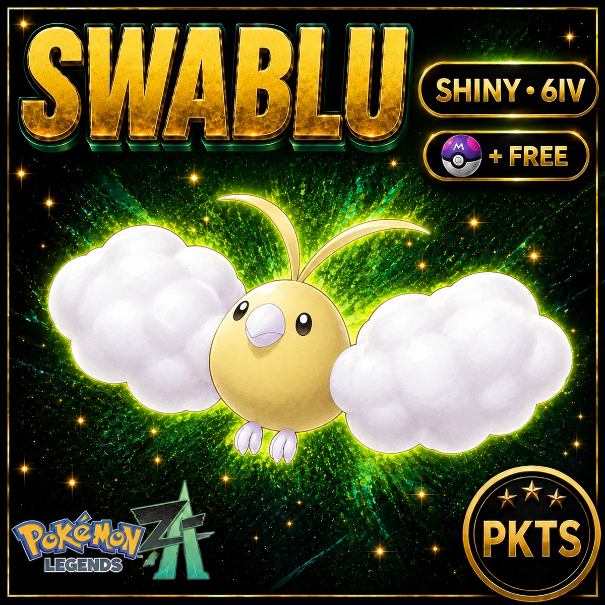 Shiny Swablu — Pokémon Legends Z-A — PKTS product image