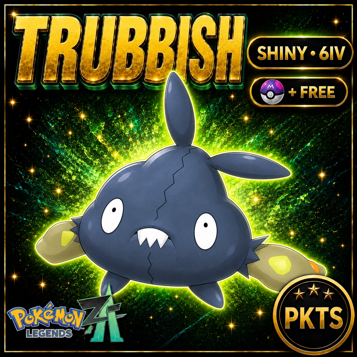 Shiny Trubbish — Pokémon Legends Z-A — PKTS product image