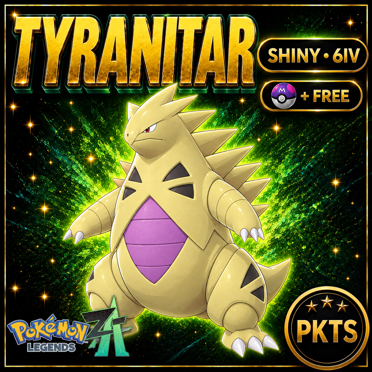 Shiny Tyranitar — Pokémon Legends Z-A — PKTS product image