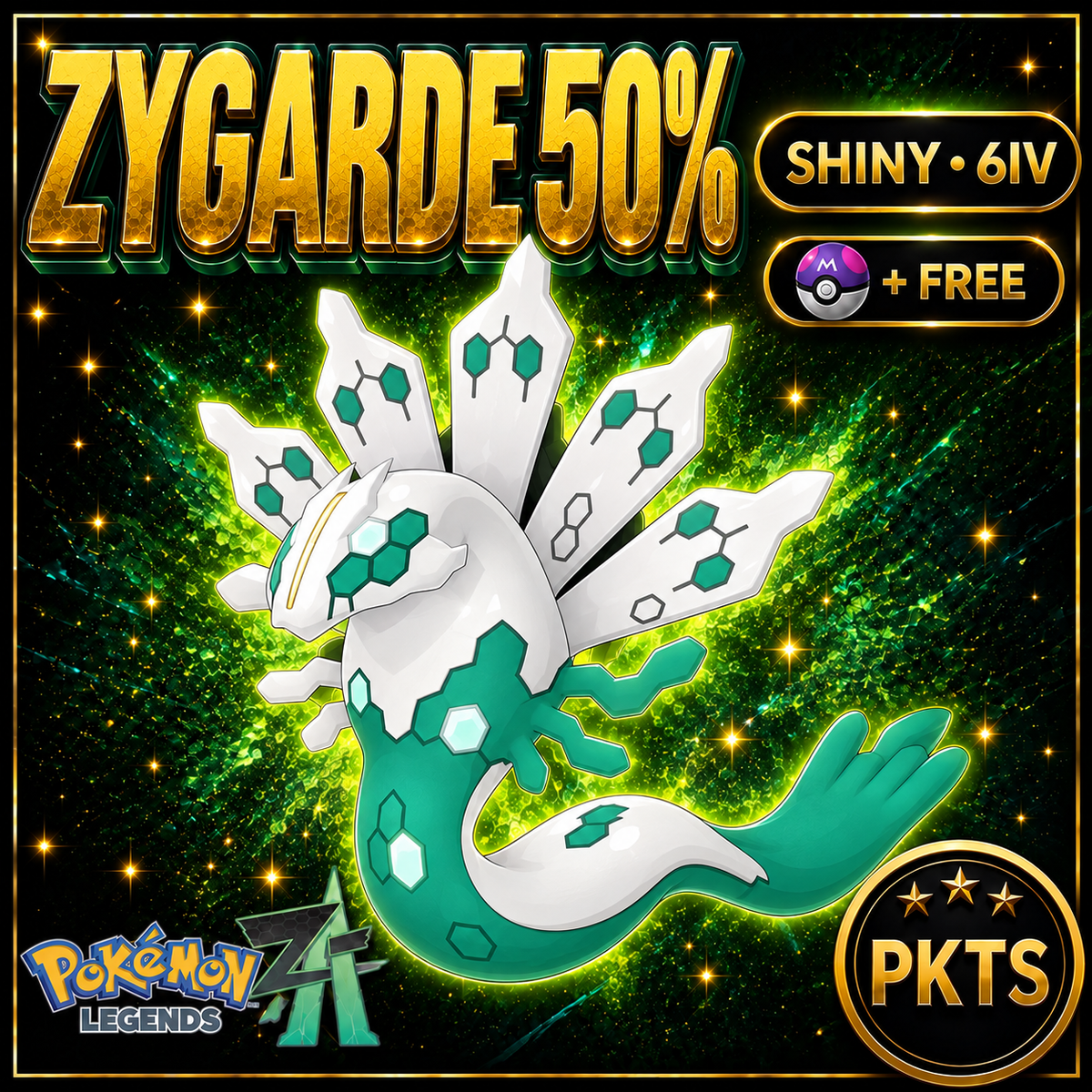 Shiny Zygarde 50% — Pokémon Legends Z-A — PKTS product image