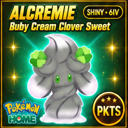 Shiny Alcremie Ruby Cream Clover Sweet Pokémon HOME 6IV Competitive Battle Ready - Image 1