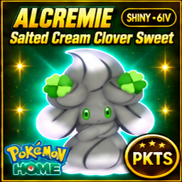 Shiny Alcremie Salted Cream Clover Sweet Pokémon HOME 6IV Competitive Battle Ready - Image 1