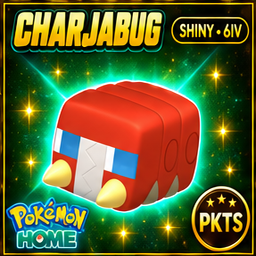 Shiny Charjabug Pokémon HOME 6IV Competitive Battle Ready - Image 1