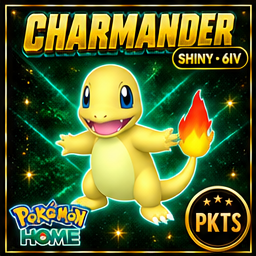 Shiny Charmander Pokémon HOME 6IV Competitive Battle Ready - Image 1