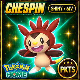 Shiny Chespin Pokémon HOME 6IV Competitive Battle Ready - Image 1