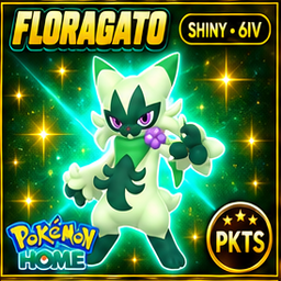 Shiny Floragato Pokémon HOME 6IV Competitive Battle Ready - Image 1