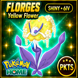 Shiny Florges Yellow Flower Pokémon HOME 6IV Competitive Battle Ready - Image 1
