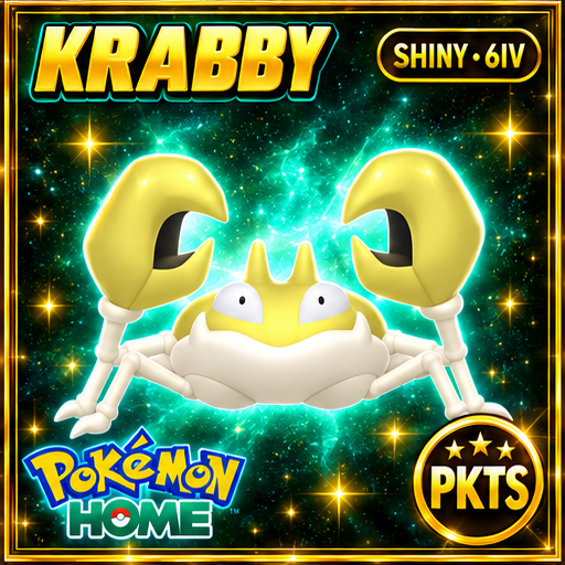 Shiny Krabby Pokémon HOME 6IV Competitive Battle Ready - Image 1