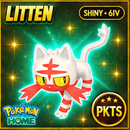 Shiny Litten Pokémon HOME 6IV Competitive Battle Ready - Image 1