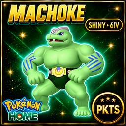 Shiny Machoke Pokémon HOME 6IV Competitive Battle Ready - Image 1