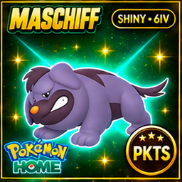 Shiny Maschiff Pokémon HOME 6IV Competitive Battle Ready - Image 1