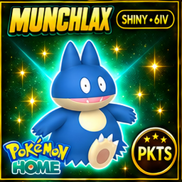 Shiny Munchlax Pokémon HOME 6IV Competitive Battle Ready - Image 1