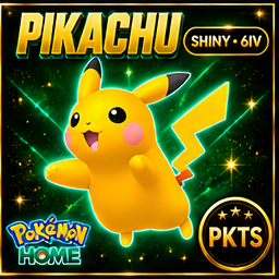 Shiny Pikachu Pokémon HOME 6IV Competitive Battle Ready - Image 1