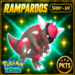 Shiny Rampardos Pokémon HOME 6IV Competitive Battle Ready - Image 1