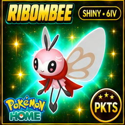 Shiny Ribombee Pokémon HOME 6IV Competitive Battle Ready - Image 1