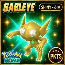 Shiny Sableye Pokémon HOME 6IV Competitive Battle Ready - Image 1