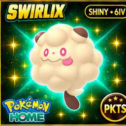 Shiny Swirlix Pokémon HOME 6IV Competitive Battle Ready - Image 1