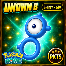 Shiny Unown B Pokémon HOME 6IV Competitive Battle Ready - Image 1