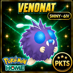 Shiny Venonat Pokémon HOME 6IV Competitive Battle Ready - Image 1